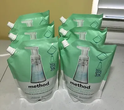 (6) Method Foaming Hand Soap Refill Coconut Water 828ml. (28 FL OZ) • $29.99