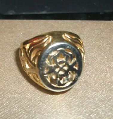 Stunning Old Estate  Men's  Ring-cutwork Style-feels & Looks Like Gold • $79.99