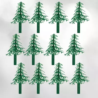 12pack Evergreen Green Trees Cake - Cupake Decoration Toppers • $2.99