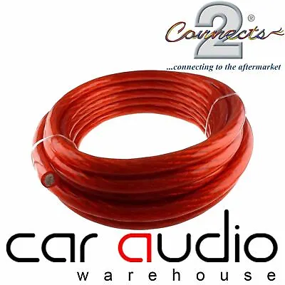 Connects2 4 AWG 5 Meter 4 Gauge 20 Mm RED Power Cable For Car Amplifers • £24.99