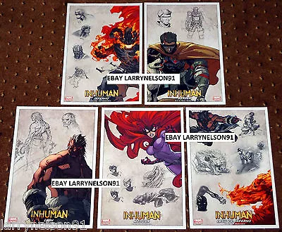 Inhumans Lithograph Poster Set Marvel Litho Joe Madureira Aos Medusa Inferno Las • $24.99