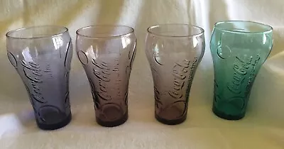 GLASSES Coca Cola London Olympics 2012 McDonalds Promotion Set Of 4 Collectable • $32.14