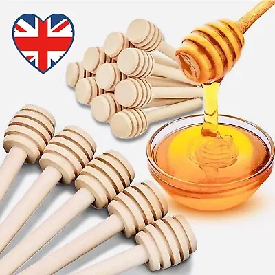 Mini HONEY DIPPER Wooden Spoon Server Drizzler Honey Pot New Party Manuka UK • £4.09