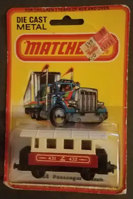 Vintage 1980 Matchbox #44 Passenger Coach Die-cast Car *new* • $8.49