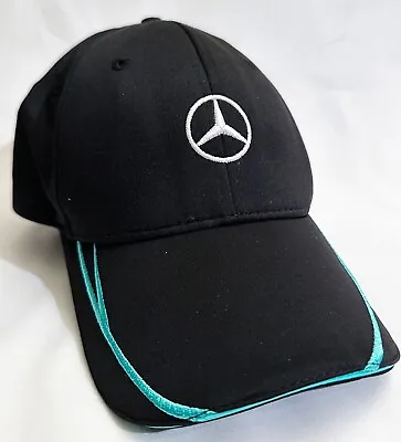 Mercedes Benz Baseball Cap Hat Adjustable Strap Back Black Adults • $9.99