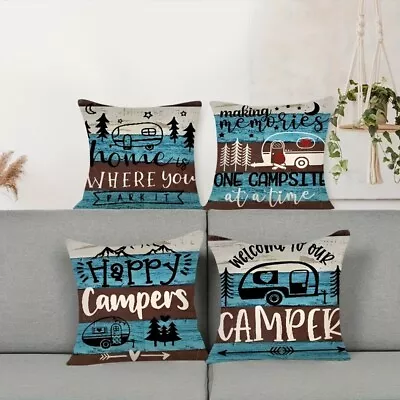 3D Camper Cushion Cover Pillow Case Sofa Home Bed Throw Pillowcase Decor Gifts • $17.58