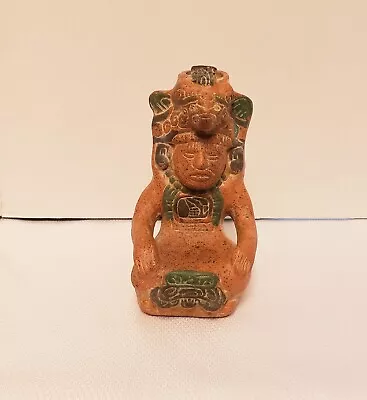 Vintage Terra Cotta/ Stoneware Mayan Inspired Vase • $10