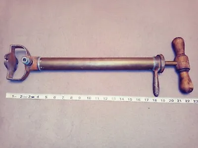 Vintage Bicycle Hand Pump Bike Tire Air Wood Handle . • $29