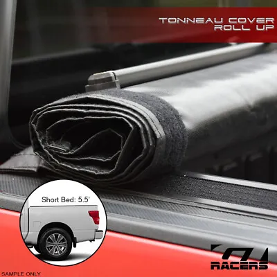 For 2016-2023 Nissan Titan 5.5 Bed Lo Pro Roll Up Lock Tonneau Cover W/Velcro V2 • $170