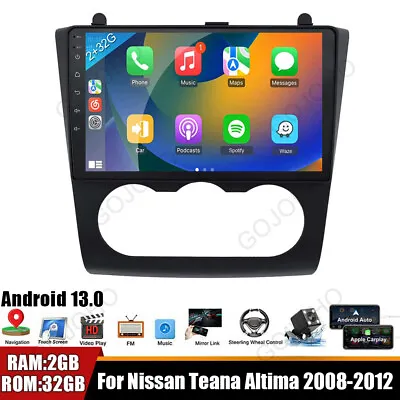 For 2008-2012 Nissan Altima Apple CarPlay Car Radio Android 13.0 GPS Stereo Wifi • $169.99