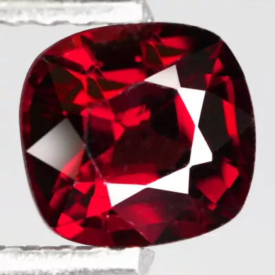 0.87Ct. Natural Spinel Noble Red Cushion Mogok Myanmar Top Quality Best Luster! • $9.50