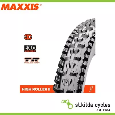 Maxxis High Roller II Tyre - 27.5 X 2.50 WT 3C Terra EXO TR Folding 60TPI - Pair • $223.95