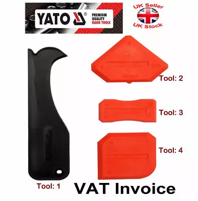 £1.97 • Buy Yato Silicone Sealant Spreader Finishing Kit Tools Mix Set YT-5262 Packs
