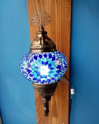 Turkish Wall Sconces Wall Fixtured Mosaic Sconce Lamp Handmade Mosaic Lamps • $59