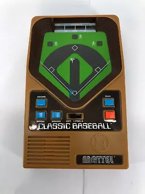 Vintage 2001 Mattel Classic Baseball Handheld Electronic Game • $14.95