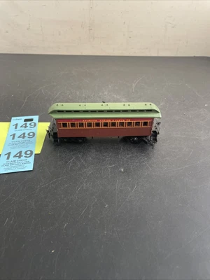 $10 • Buy HO Scale Passenger Car Atchison Topeka & Santa Fe Mantua Tyco Old Coach