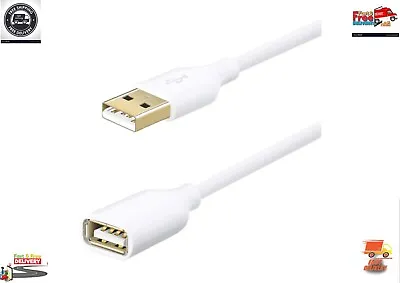 $11.65 • Buy USB 2.0 Extension Cable - A Male To A Female Charging Syncing Extender Cord 10ft