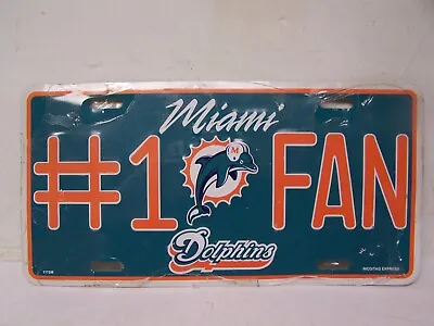 NFL AFC MIAMI DOLPHINS # 1 FAN License Plate RICO • $14.99