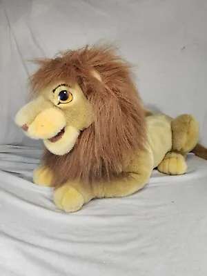 Vintage Walt Disney Lion King Mufasa Plush Puppet 22” Stuffed Animal Toy Large • $50