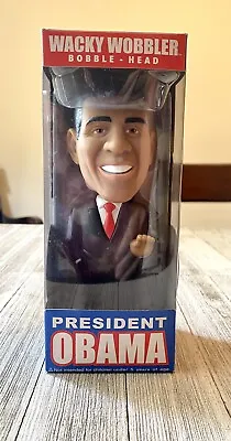 President Barack Obama 2009 Wacky Wobbler Bobble Head Funko New In Box • $25.95