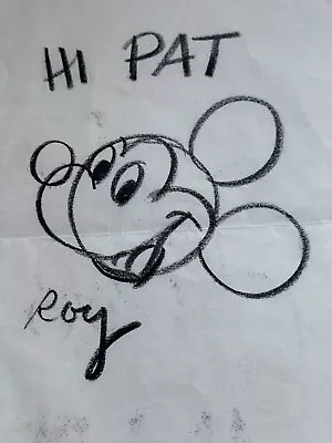 An Original Drawing By Roy Williams Artist For Disney Studios And Mouseketeer • $225