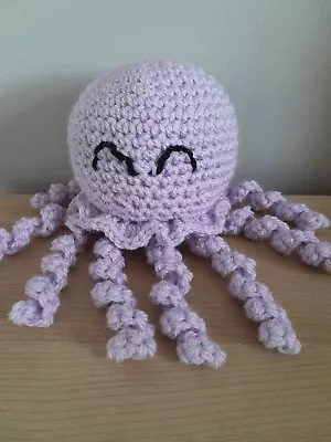 Crochet Octopus Sensory Toy Baby Premature Preemie Lilac • £8.99