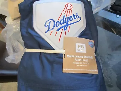 Pottery Barn Teen MLB Baseball LA Los Angeles Dodgers Blue Duvet Twin 1 Sham  • $89.99