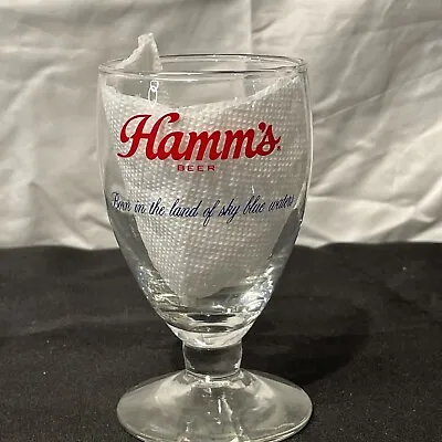 Vintage Hamms Beer Goblet Glass 5 1/8”. Born In The Land • $15
