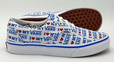 Vans Old Skool Low Canvas Trainers 721356 White/Blue/Red/Gumsole UK5/US7.5/EU38 • $119.90