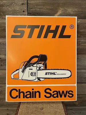 Vintage Stihl Dealership Sign Advertising Stihl Chain Saw Sign • $365.80