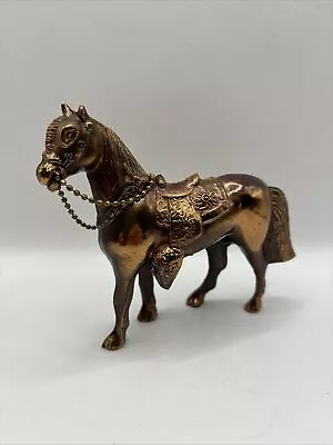 Vintage Copper Metal Horse Figure  • $15