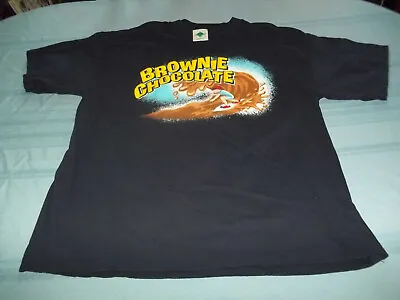 Brownie Chocolate Vintage T-Shirt Size XL Surfing Theme • $14.99