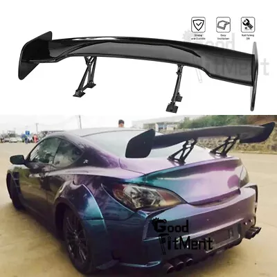 For Hyundai Tiburon Coupe 46  Adjustable Glossy Black Rear Spoiler GT-Style Wing • $149.38