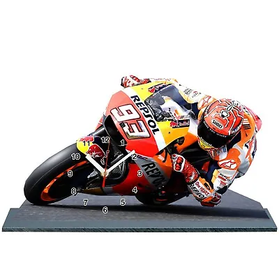 Marc Marquez Moto GP 2021 Honda Repsol With Clock 118x 78 Inches 04 • $52