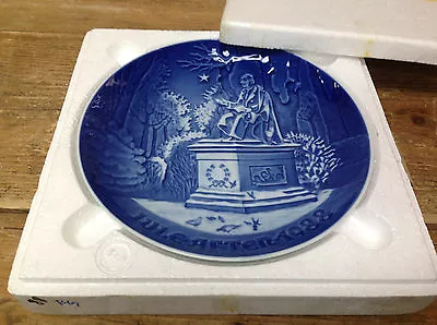 1988 Bing & Grondahl BG Christmas Plate Styro In The King's Garden Blue Denmark • $19.13