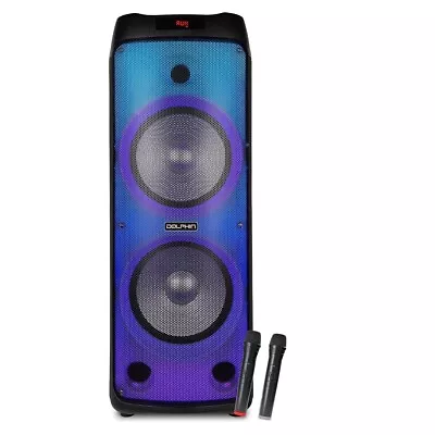 5100W Bluetooth Speaker Dual 12  Woofers 3  Tweeter 2 Wireless Mic Big Powerful  • $249.99