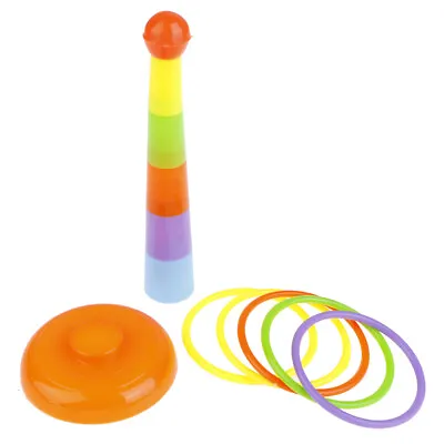 $3.16 • Buy Hoop Ring Toss Plastic Ring Toss Garden Game Pool Toy Outdoor Fun For Kids~ ZG