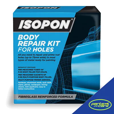 U-POL ISOPON P40 Body Filler Compound Car Body Repair Paste Kit For Holes • £21.33