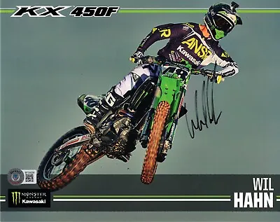 Wil Hahn Supercross Motocross Signed 8x10 Photo Beckett Autograph Will • $57.71