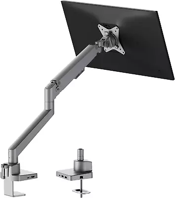 Max 32 Inch Monitor Desk Mount With 6 In 1 USB C Hub  Single Monitor Mount Arm • $212.88