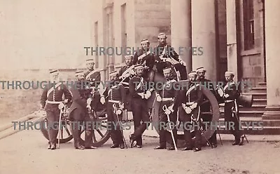 Original Cdv Photo Army Officers  Haddington Militia C1860's Victorian Soldiers • £55