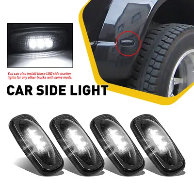 FOR 03-18 DODGE RAM 2500 3500 DUALLY BED White LED SIDE FENDER MARKER LIGHTS • $13.99