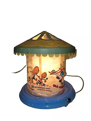 Vtg 1948 Econolite Blue Old Mother Goose Motion Lamp Nursery Rhyme- Works • $205