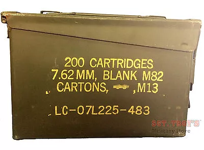 Military 30 CAL M19A1 Metal AMMO CAN 7.62mm BOX .30 CALIBER Very Good Condition • $18.74