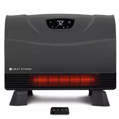 Heat Storm Floor/Wall Infrared Heater 2-Mode Freestanding Quartz Gray(400-Sq-Ft) • $109.94