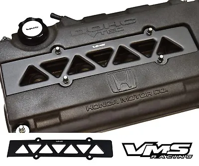 Vms Racing Valve Cover Spark Plug Wire Insert Black 92-01 Honda Prelude H22 Vtec • $34.95