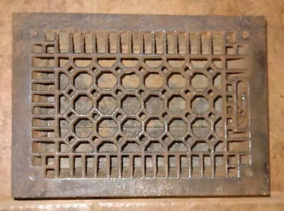 Antique Vintage Ornate Cast Iron Metal Heat Vent Register Grate 9-3/4” X 13-1/2 • $98.95