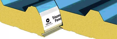 £49.46 • Buy Trisomet Insulated Roofing Sheets - Composite Box Profile Roof Panels - PIR