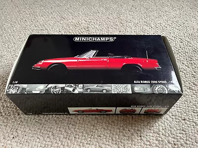 Minichamps 1:18 Alfa Romeo 2000 Spider 1970 Red • £50