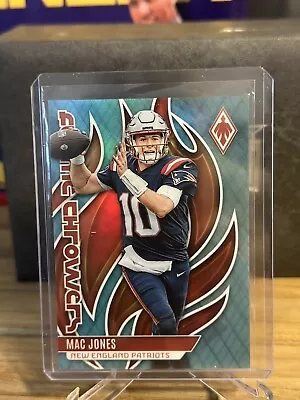 Mac Jones 2023 Phoenix Flame Throwers Teal New England Patriots 4/150  N12 • $3.99